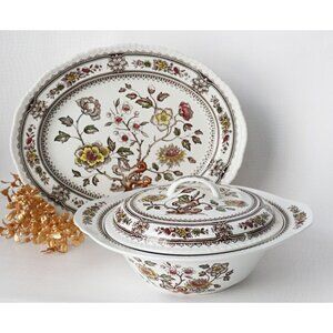 Vintage Wood & Sons DORSET Burslem Casserole Dish & Platter